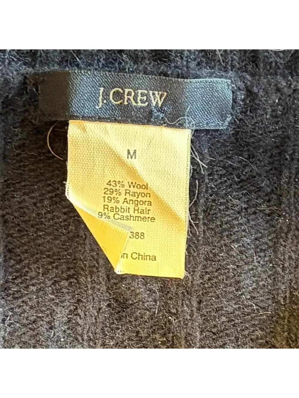 J. Crew Navy Cable Knit Sweater